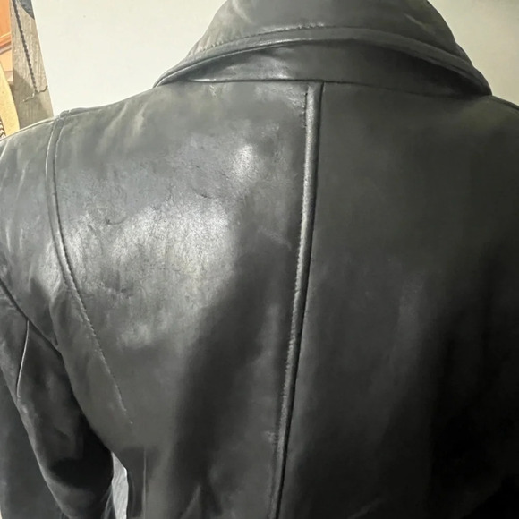 Vintage DANIER Canada Black Leather Jacket Removable Insulated Liner L 10 - 12 - Picture 6 of 10